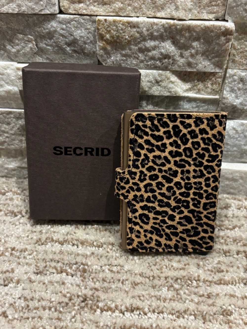 Secrid Leopard Print Mini Wallet - Picture 4 of 4